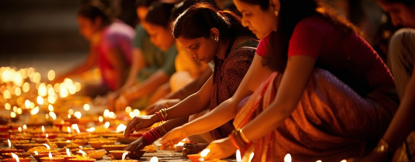 Inde Diwali Festival des Lumières